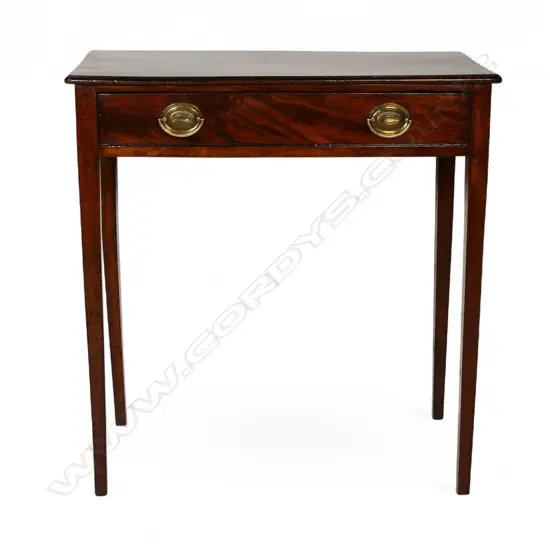 An English c.1810 mahogany side table,